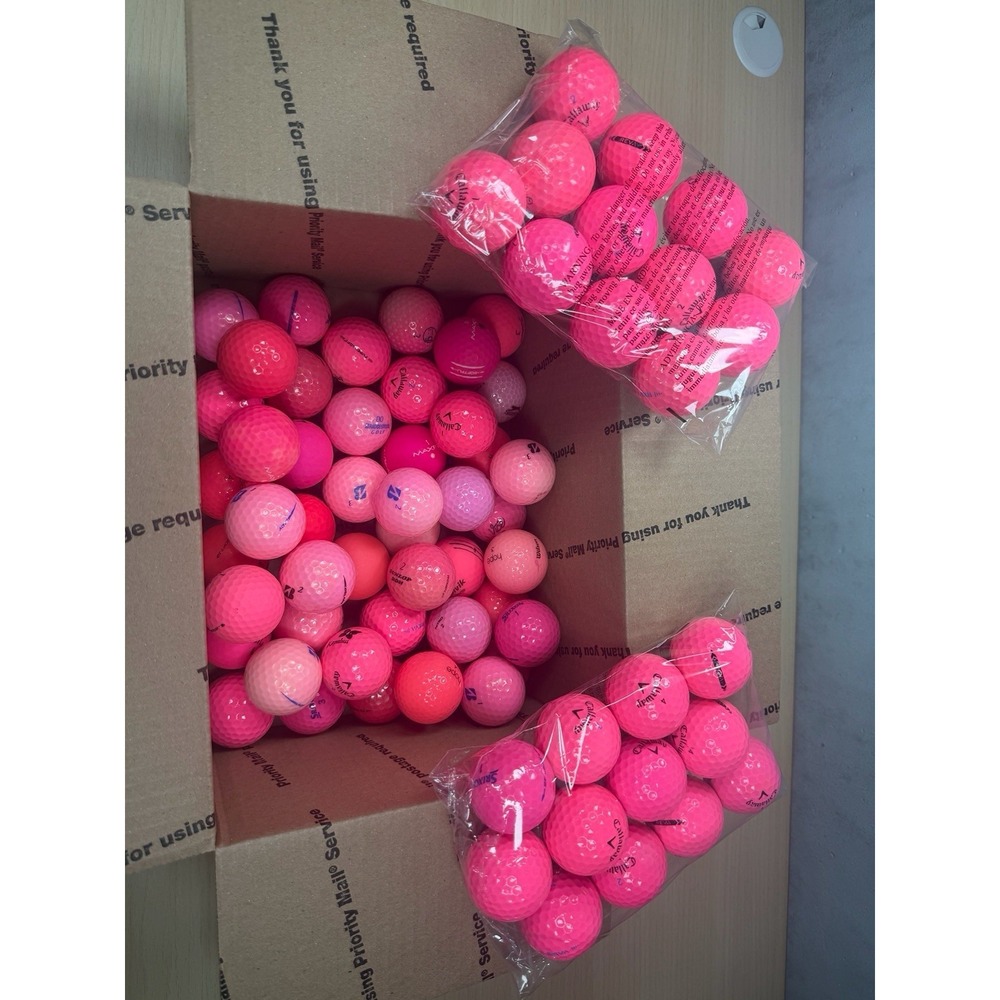 Assorted Brands Pink Mix 5A -  AAAA Near Mint 72 Used Golf Ball